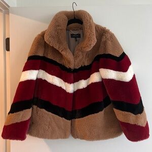Karen millen faux fur jacket